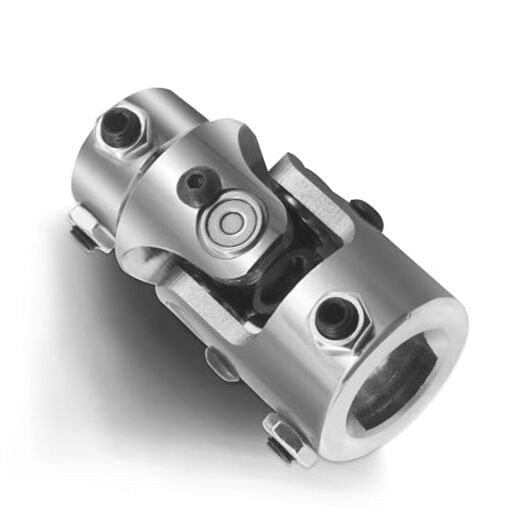 Steering U Joint 1" DD X 3/4" DD Single Steering Shaft U Joint Coupler Chrome