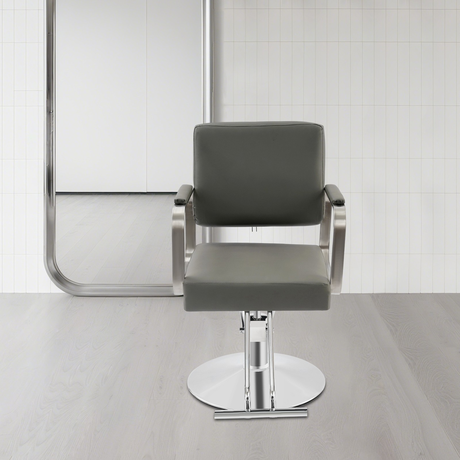 360° Rotating Barber Chair with Adjustable Height for Salons and Spas