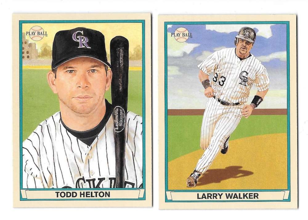 2003 Upper Deck Play Ball (Black Backs) - COLORADO ROCKIES Team Set