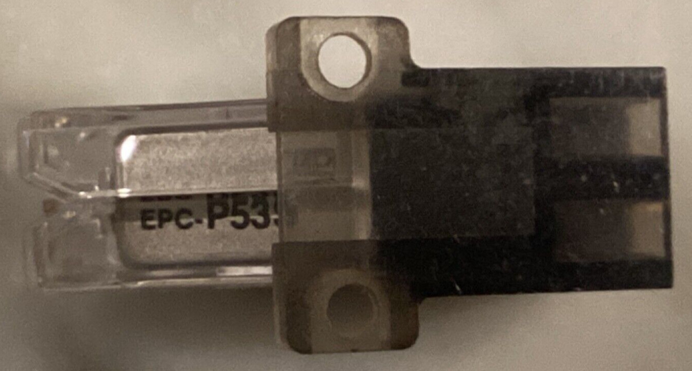 TECHNICS EPC-P53S P-MOUNT CARTRIDGE AND NEW AFTER MARKET STYLUS & 1/2" ADAPTER