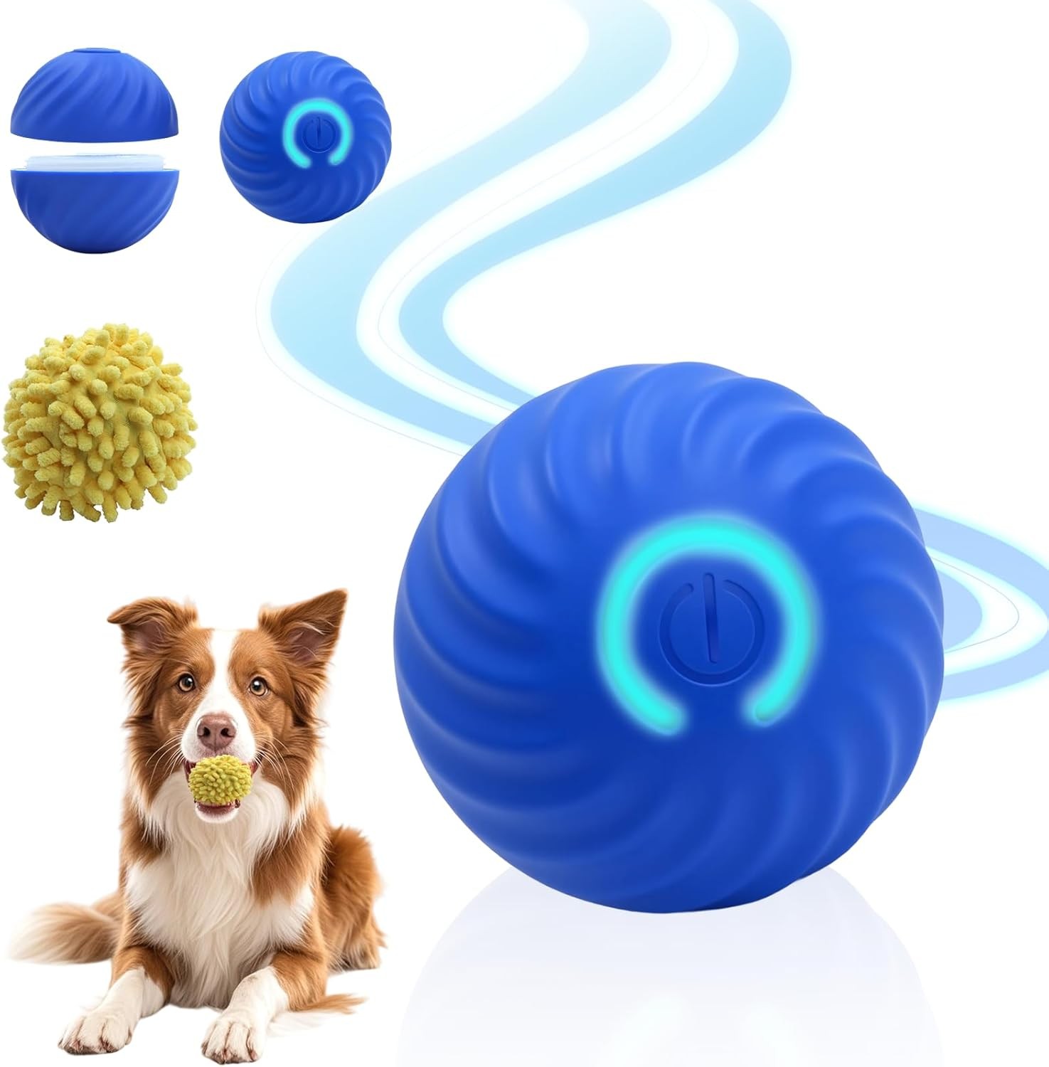 Interactive Dog Ball Toys for Pet Dogs,Smart Electric Small Medium Dog Toys to K