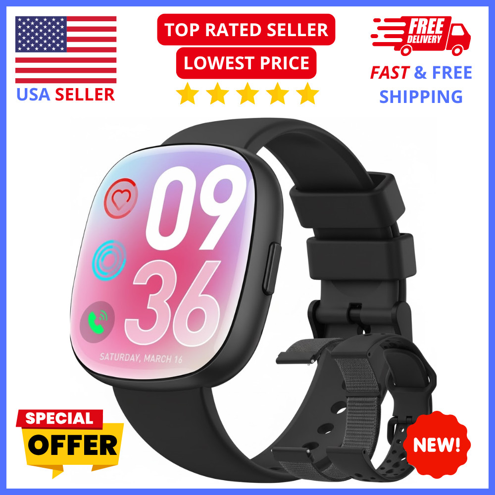 Smart Watch for Women Bluetooth Call Fitness Tracker HR SpO2 Sleep Monitor