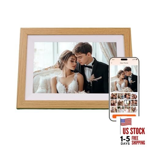 10.1'' WiFi Picture Frame Digital, 1280x800 IPS Digital Photo Album, Video 