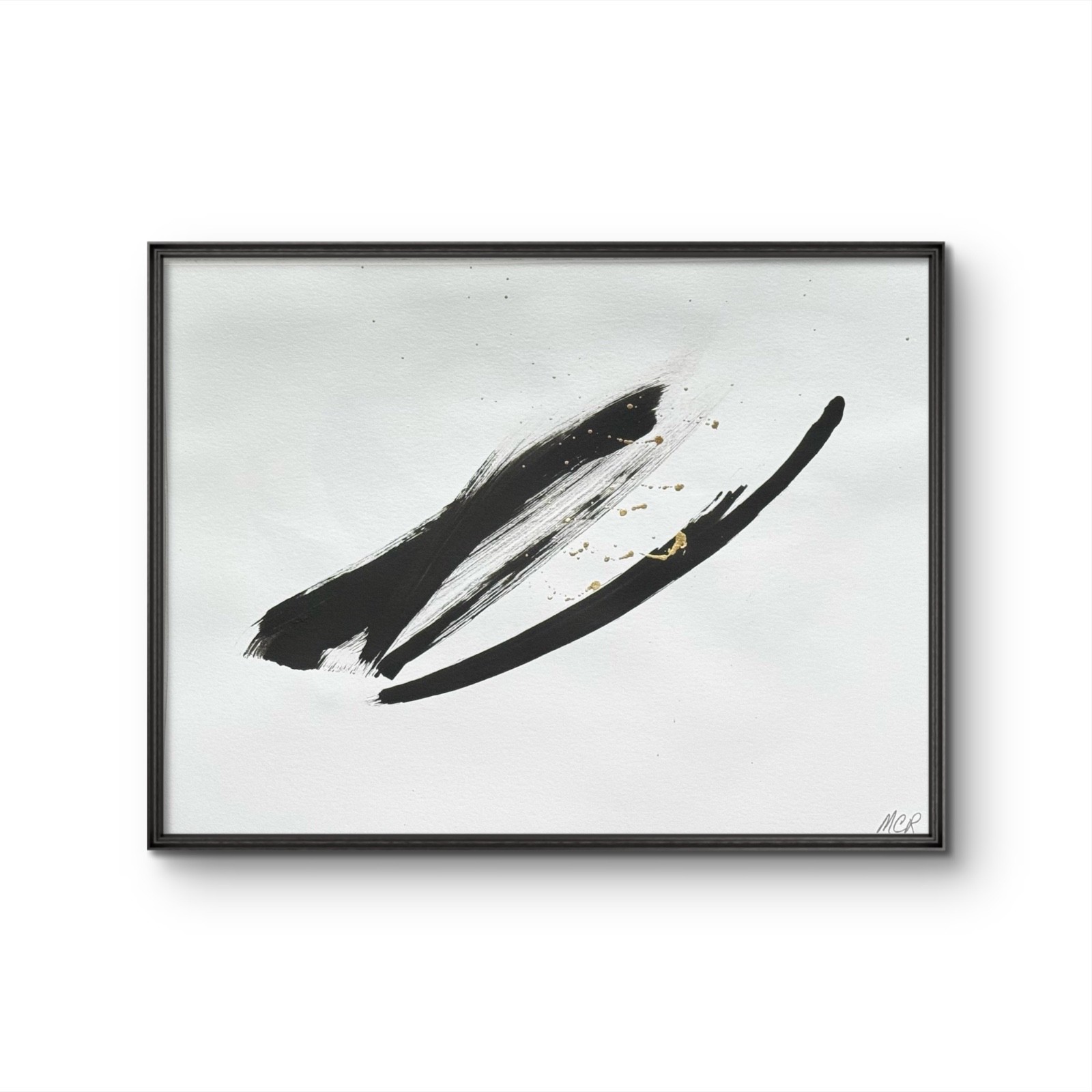 Original  Mixed Media Painting 9x12 Fine Art Energy Series 1 VERY HEAVY PAPER