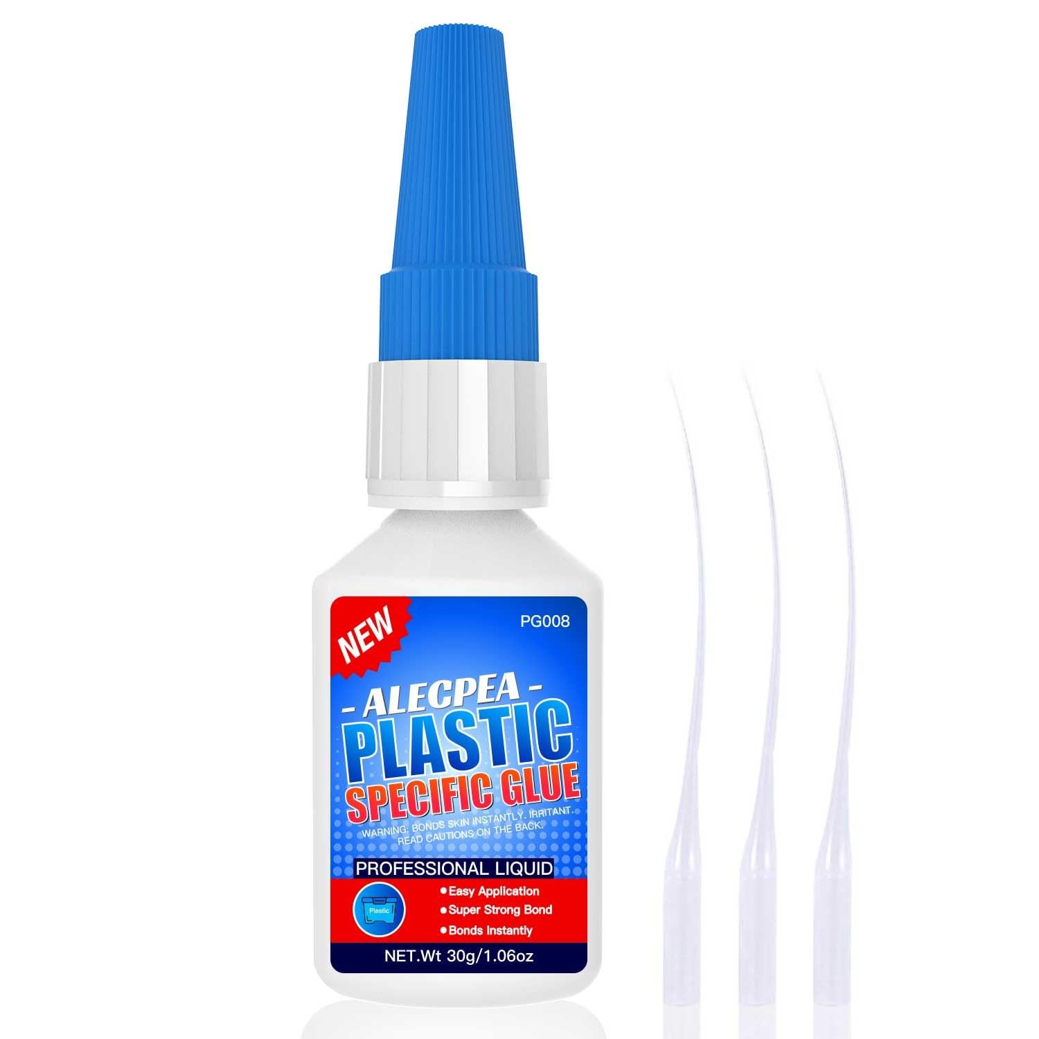 ALECPEA 30g Plastic Glue - High-Strength Acrylic & 30g/1Pack, 