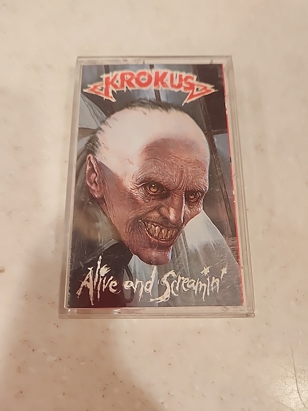 Krokus Alive and Screamin' Cassette Tape 1986 Arista Records