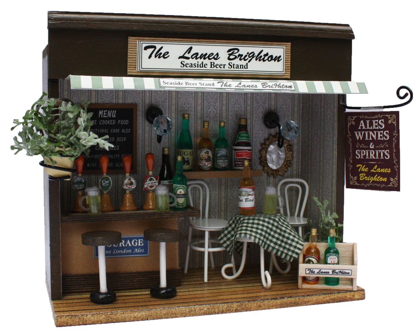 Billy Handmade Dollhouse Kit Corner Shop Kit Seaside Beer Stand 8788