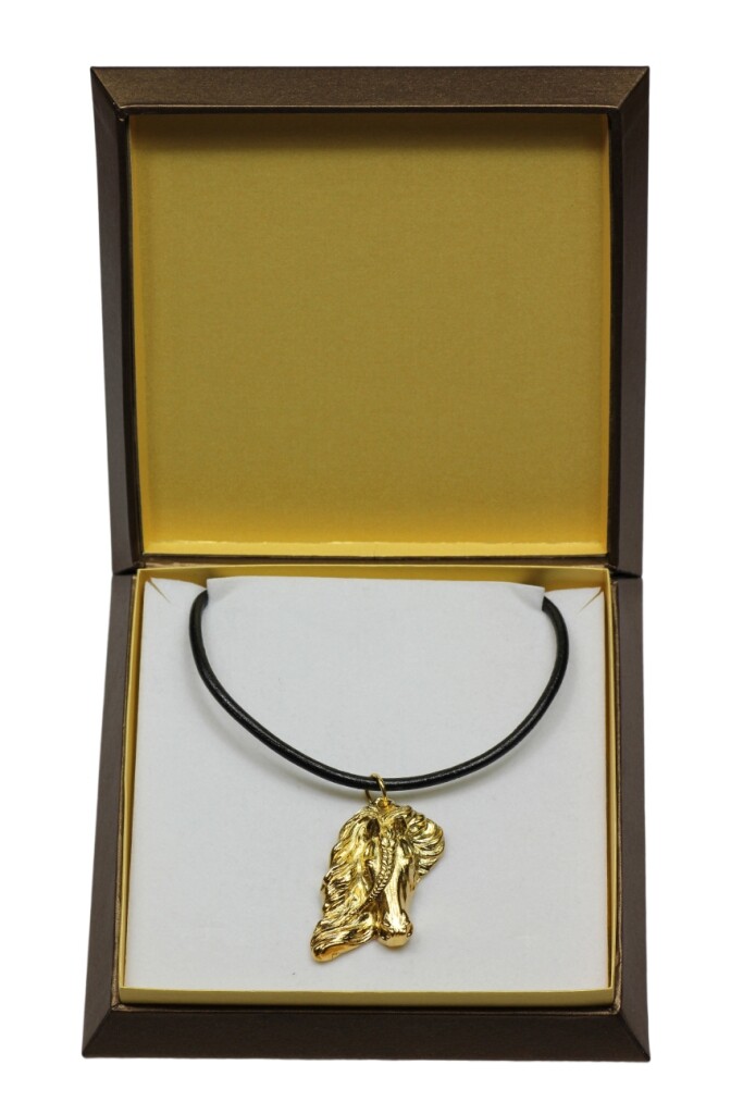 Brown Horse - Necklace With Horse In Gift Box, Gold-Plated Pendant