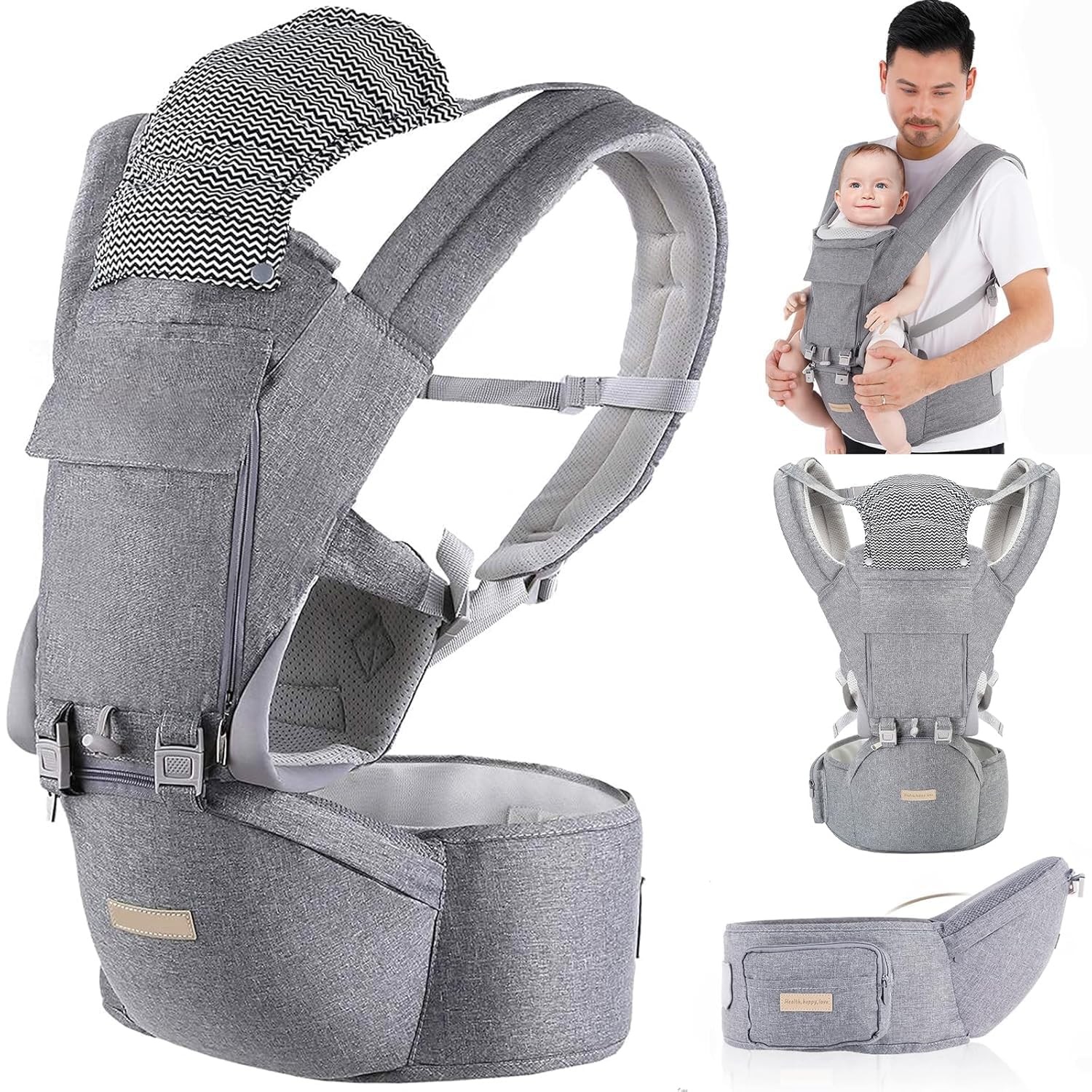 Baby Carrier Newborn to Toddler: 9-in-1 Convertible Carrier Ergonomic Infant ...