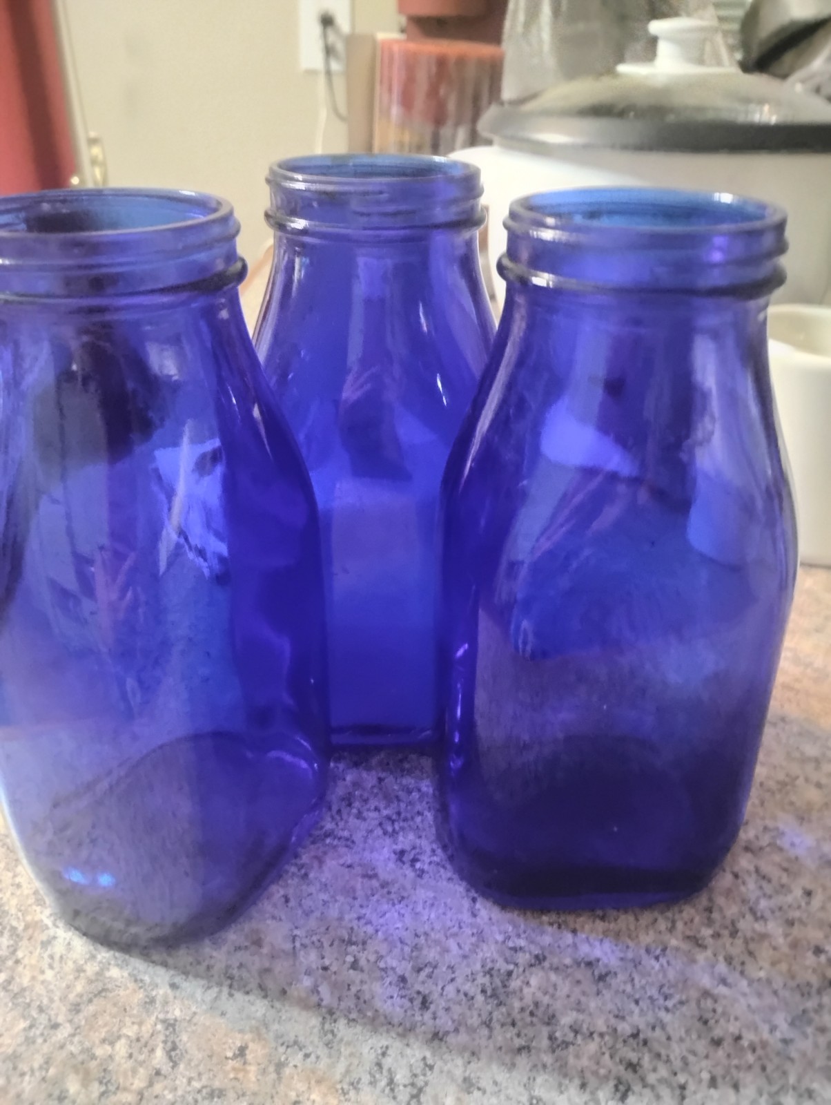 Cobalt Blue Glass Medicine Bottles