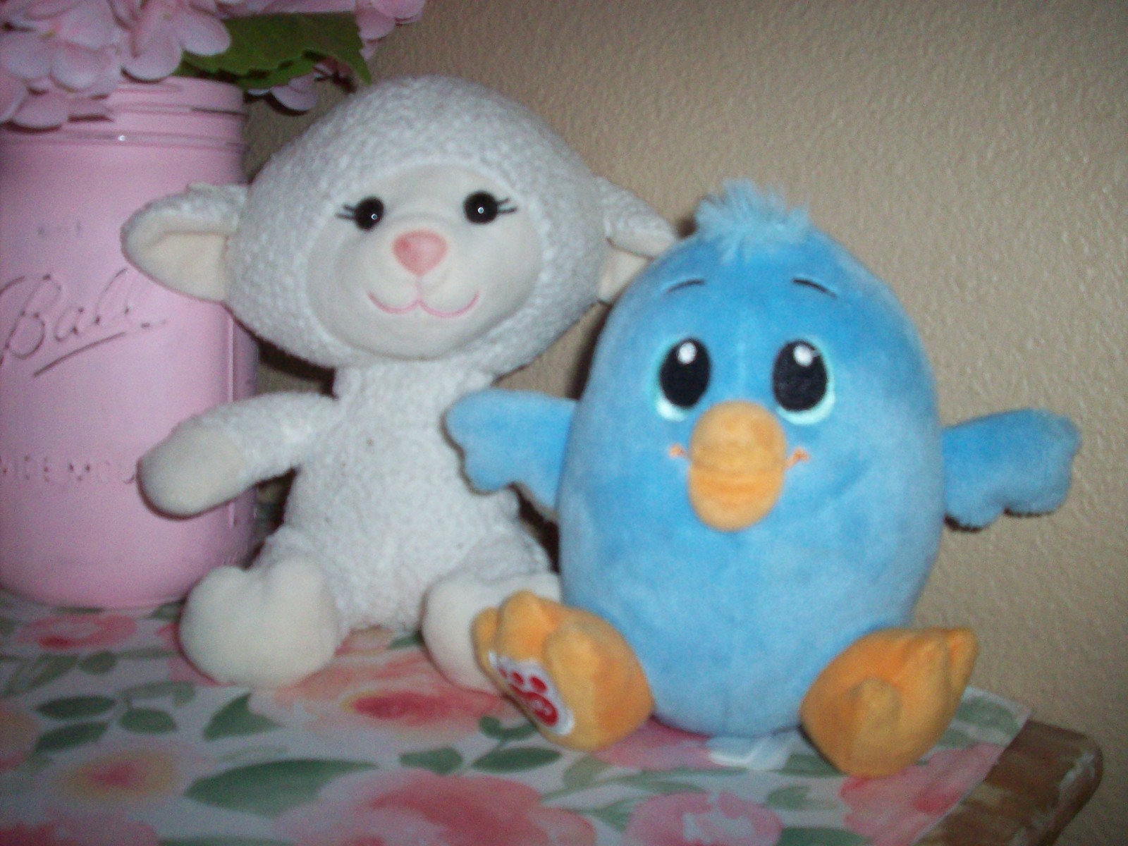 Build A Bear BAB Lot Plush Smallfry/Buddy Blue Duck Chick w/ Lamb Sheep Easter