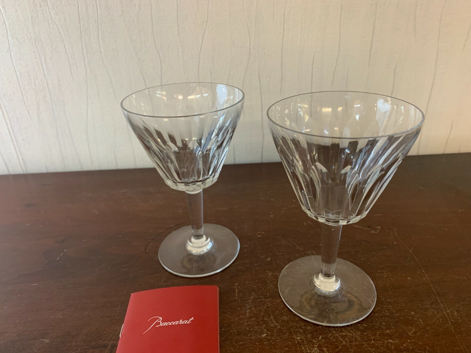 2 Baccarat Crystal Water Glasses (Price For Both)
