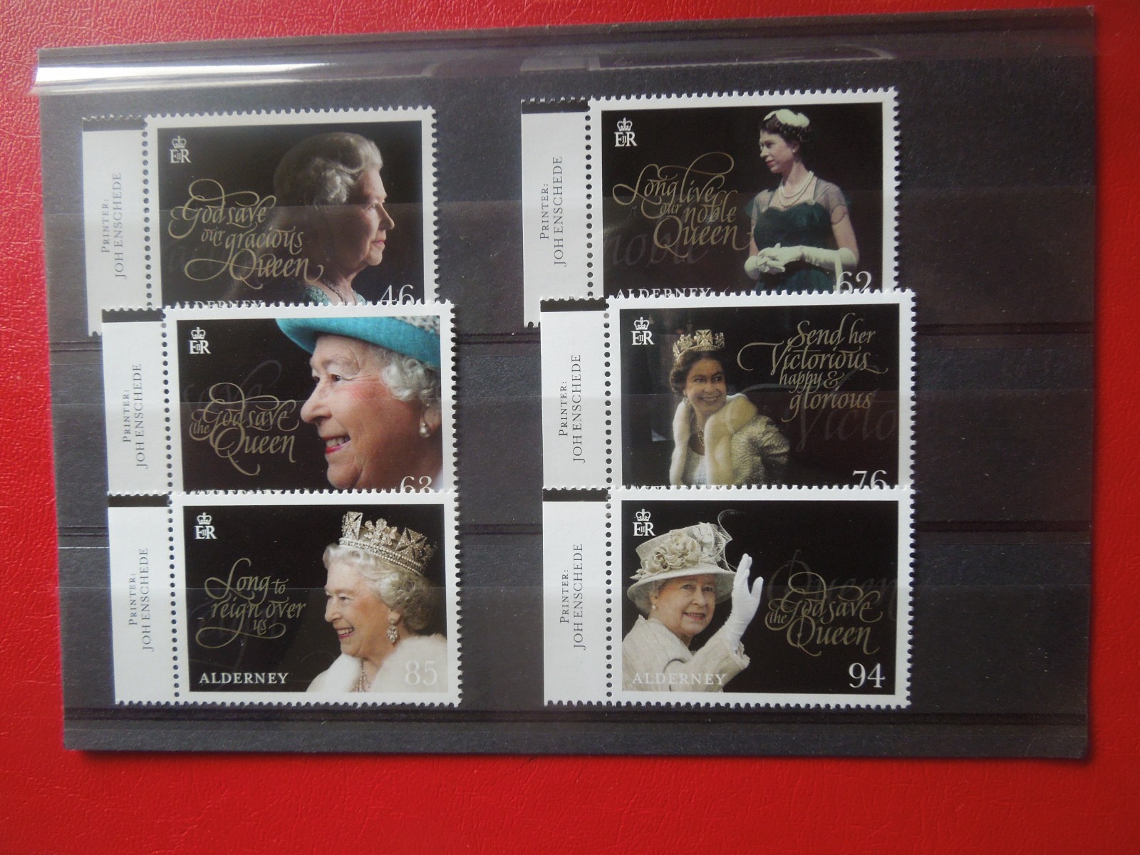 G 6608   ALDERNEY  2018  65  YRS CORONATION    SET  MNH