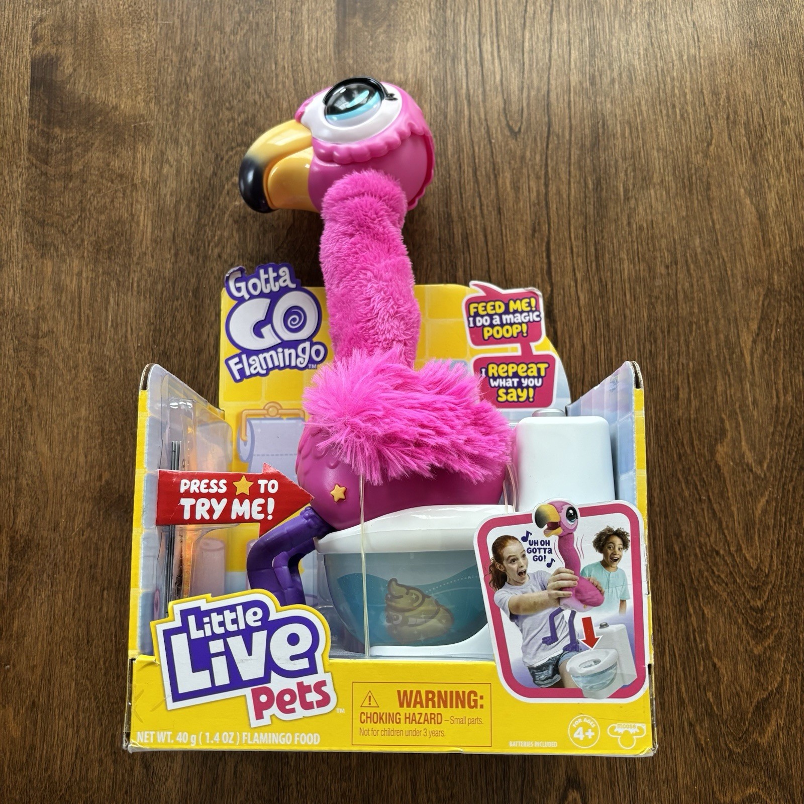 Little Live Pets Gotta Go Singing Flamingo Missing Scoop #26222 - Sealed New
