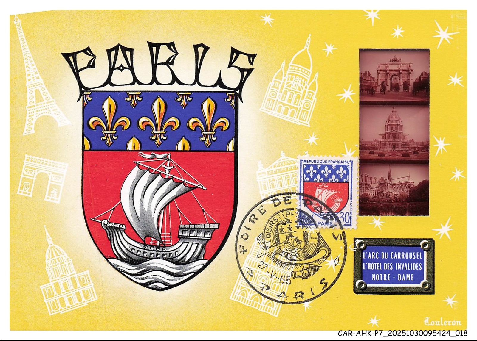 CAR-AHKP7-0414-CARTES-MAXIMUM - Balsons And Refflets from France - L'Arc Carro
