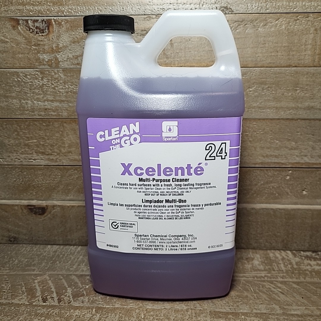 Spartan Xcelente 480302 2 Liter Lavender Scent Multi-Purpose Cleaner 