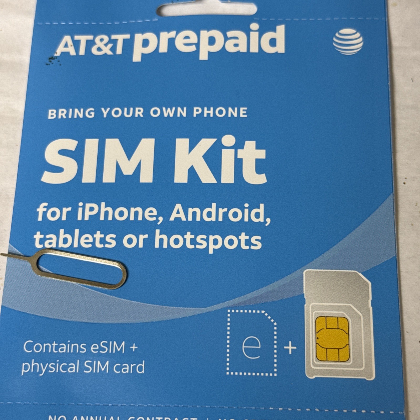 X2 AT&T Prepaid Sim Card Bring Your Own Phone Pin 5G Blue ESim  Must Mail Track