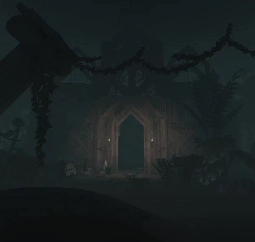 Dark Abandoned Church Surrounding Forest  - Adopt Me