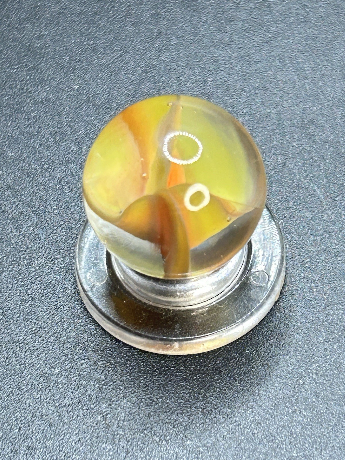 Vintage Marble King Vitro Hybrid Cats Eye Marble 0.591”