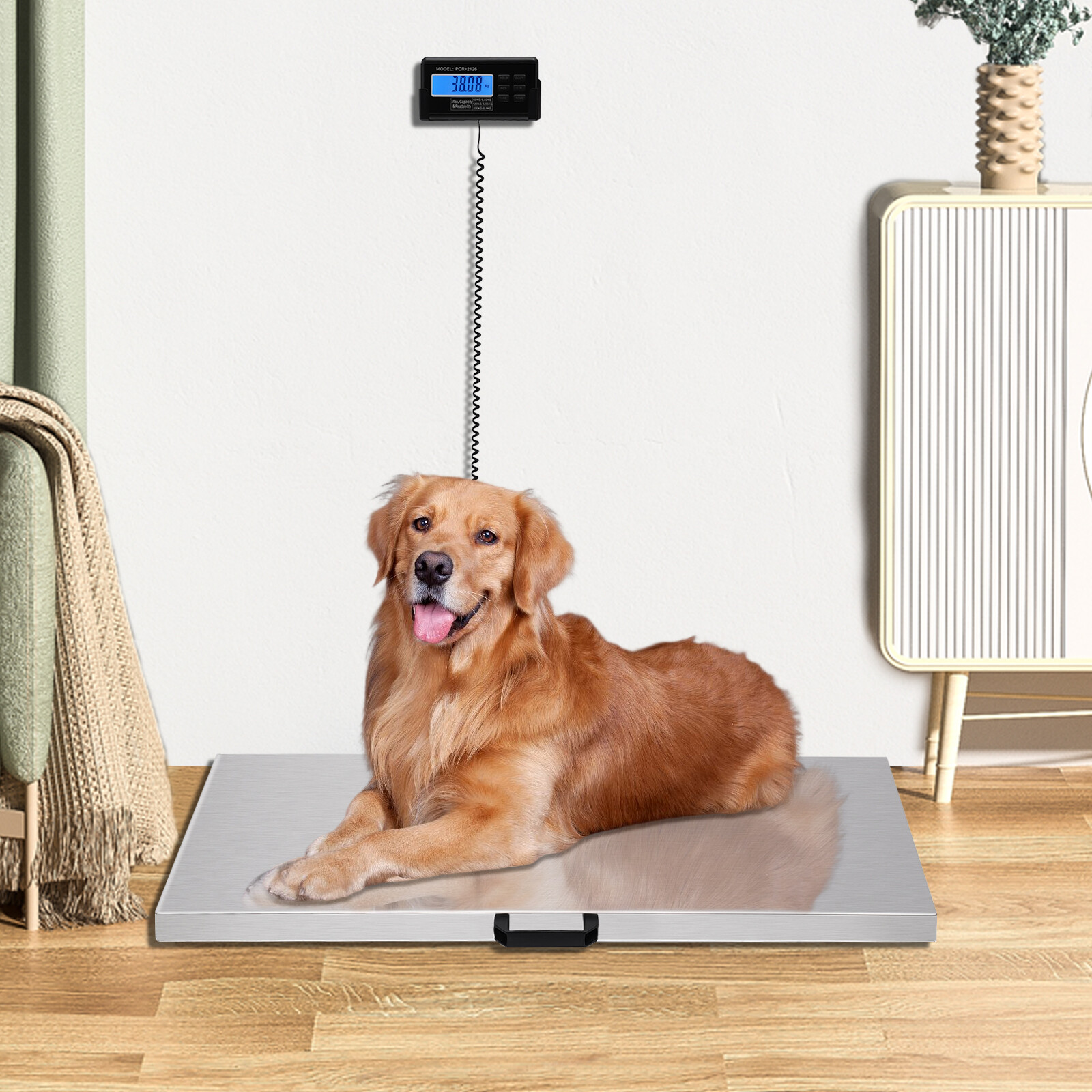 440LBS Large Digital Electronic Scale Veterinary Pet Animal Weight Livestock