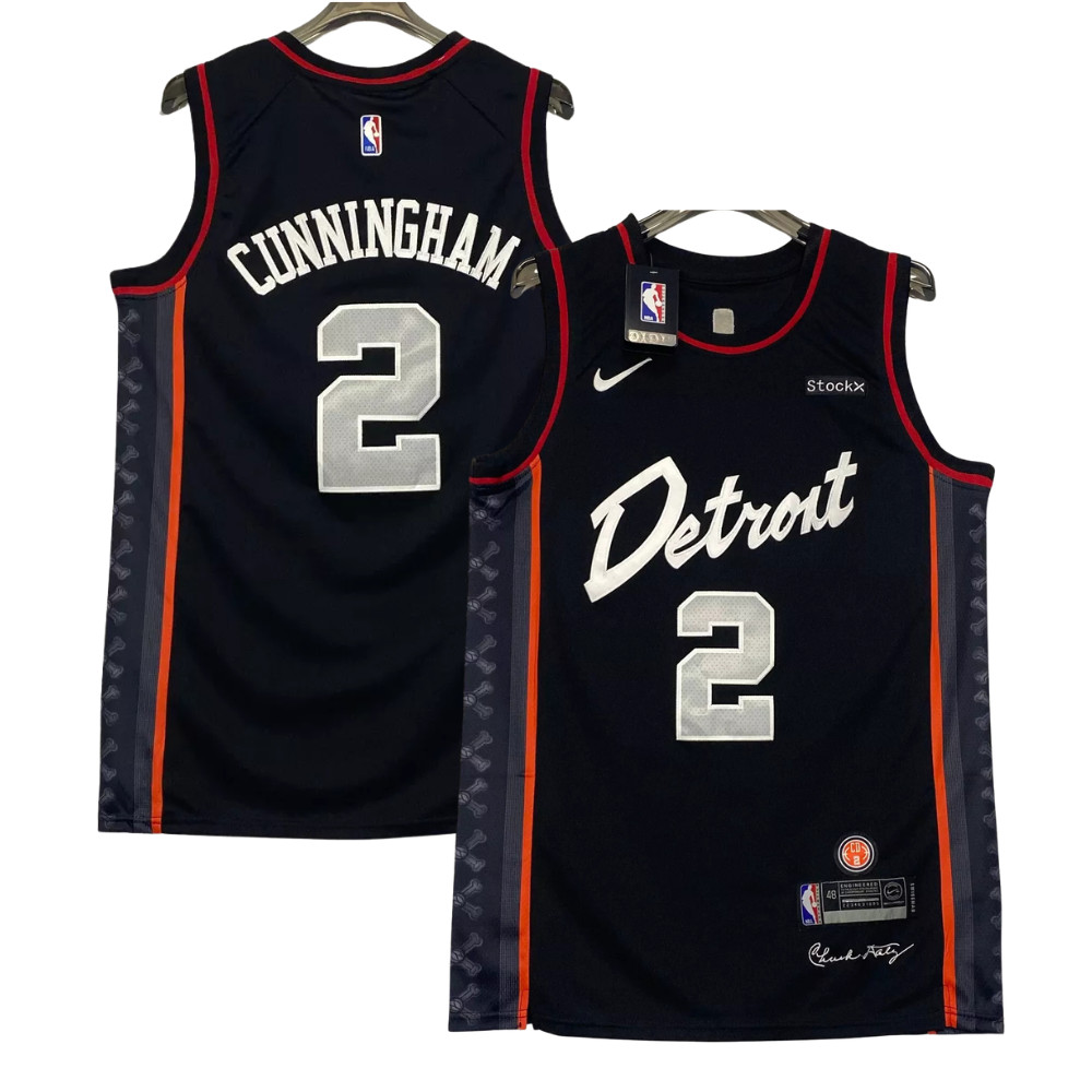 #2 Cunningham Black - YOUTH All Stitched Jersey