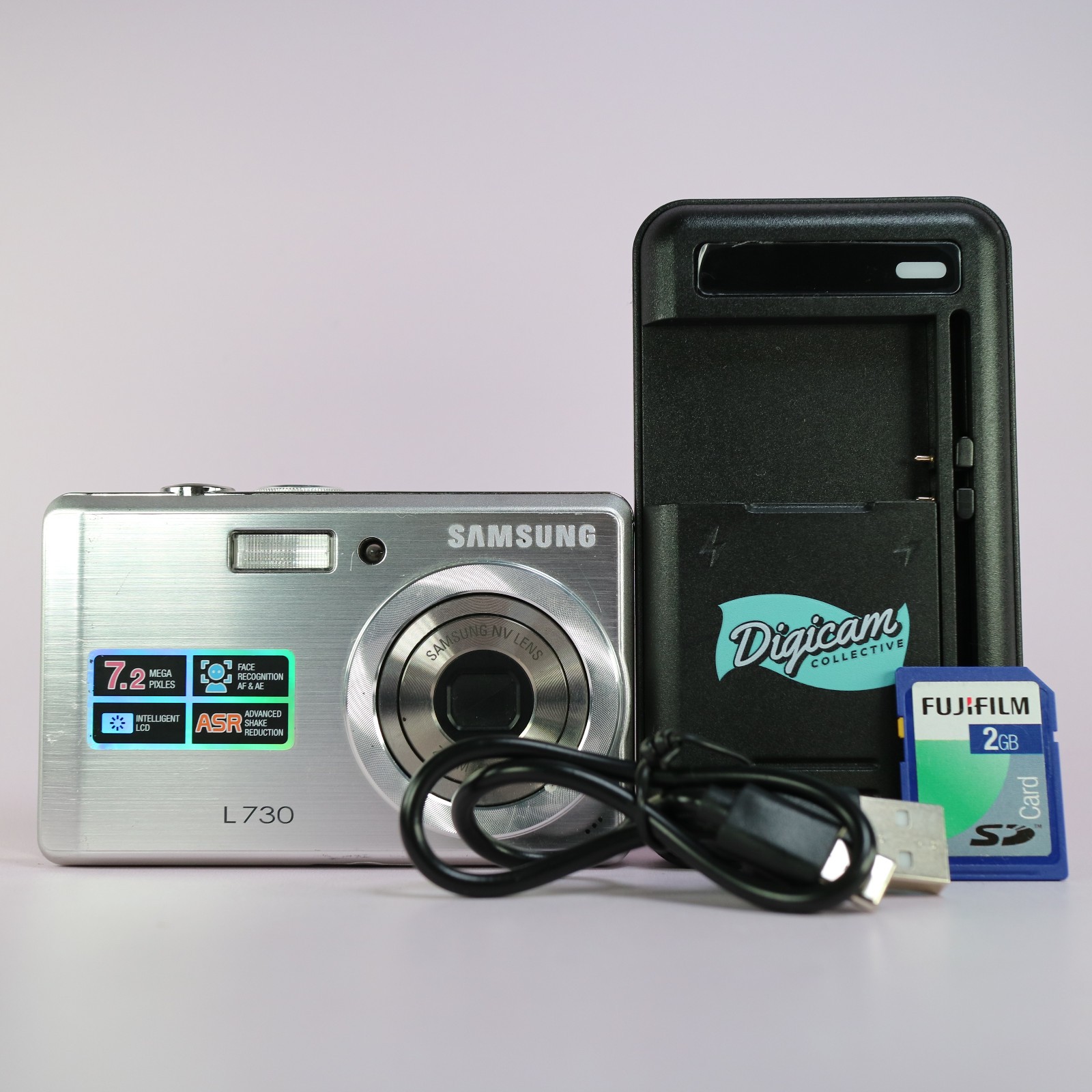Samsung Digimax L730 7.2MP Compact Digital Camera Silver Tested