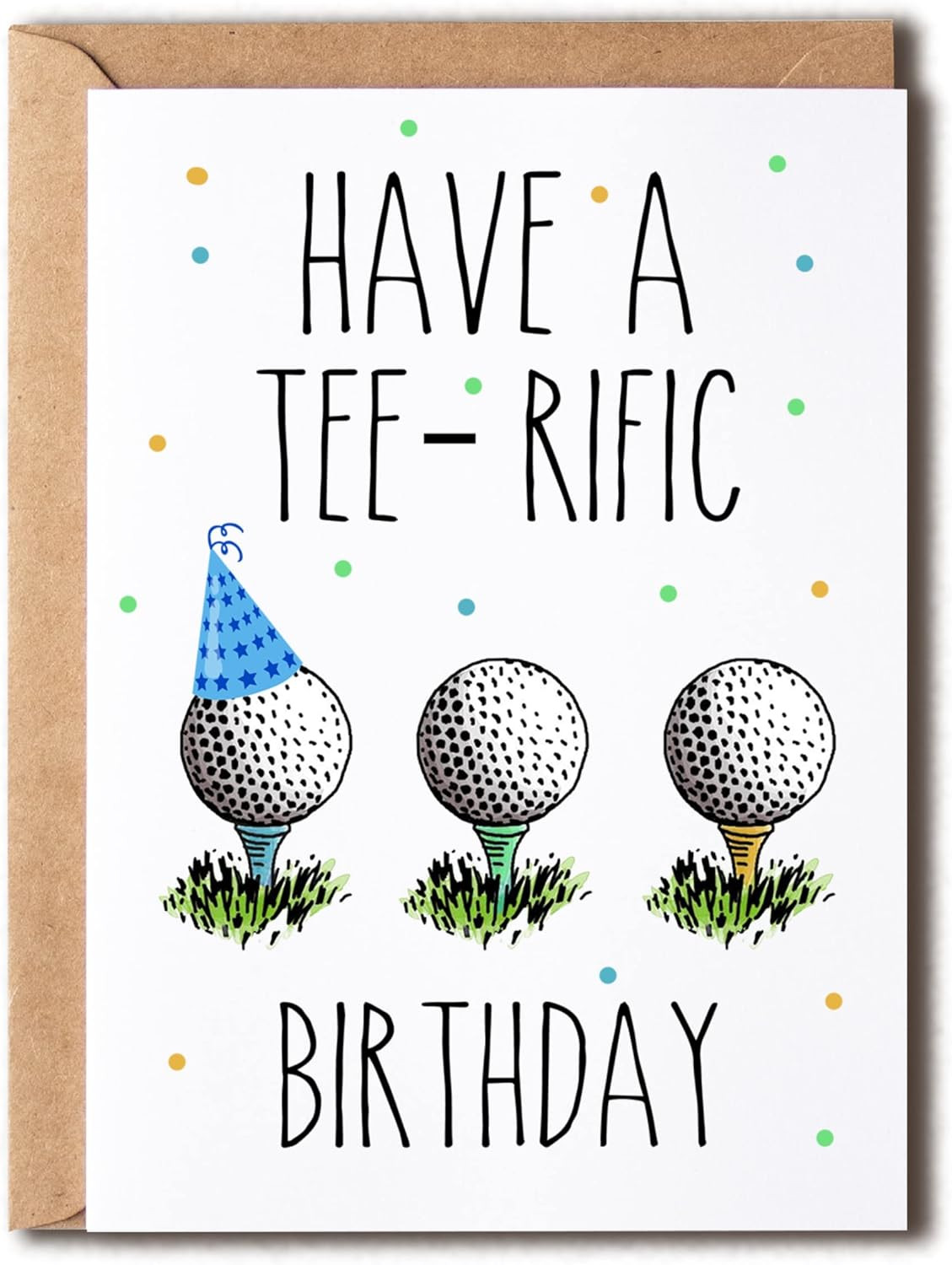 Tee-Rific Golfer Birthday Card for Sports Lovers - Meaningful Card