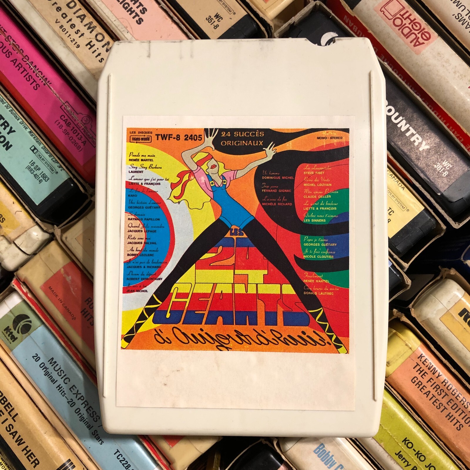 Les 24 Géants d'aujourd'hui , 8 Track Tape CANADA