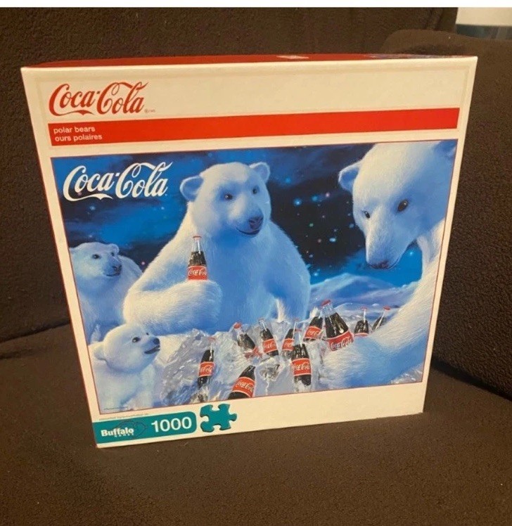 Buffalo Games COCA-COLA Puzzle - POLAR BEARS - COMPLETE 