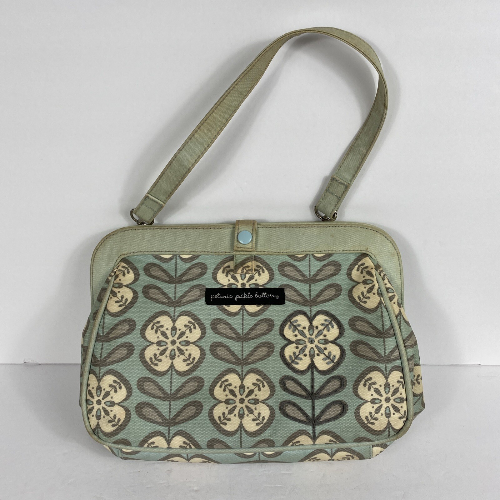 Petunia Pickle Bottom Diaper Bag Purse Printed Convertible W/changing Pad