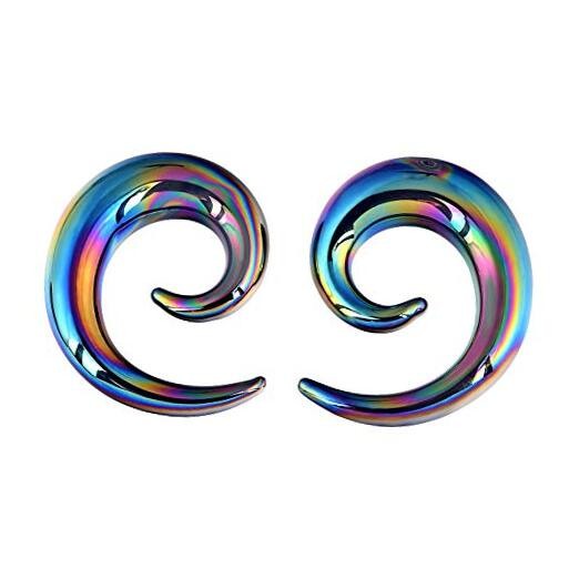  Glass Ear Tapers Plugs 2G- 5/8'' 6-16mm Handmade Hanger Gauges Piercing 