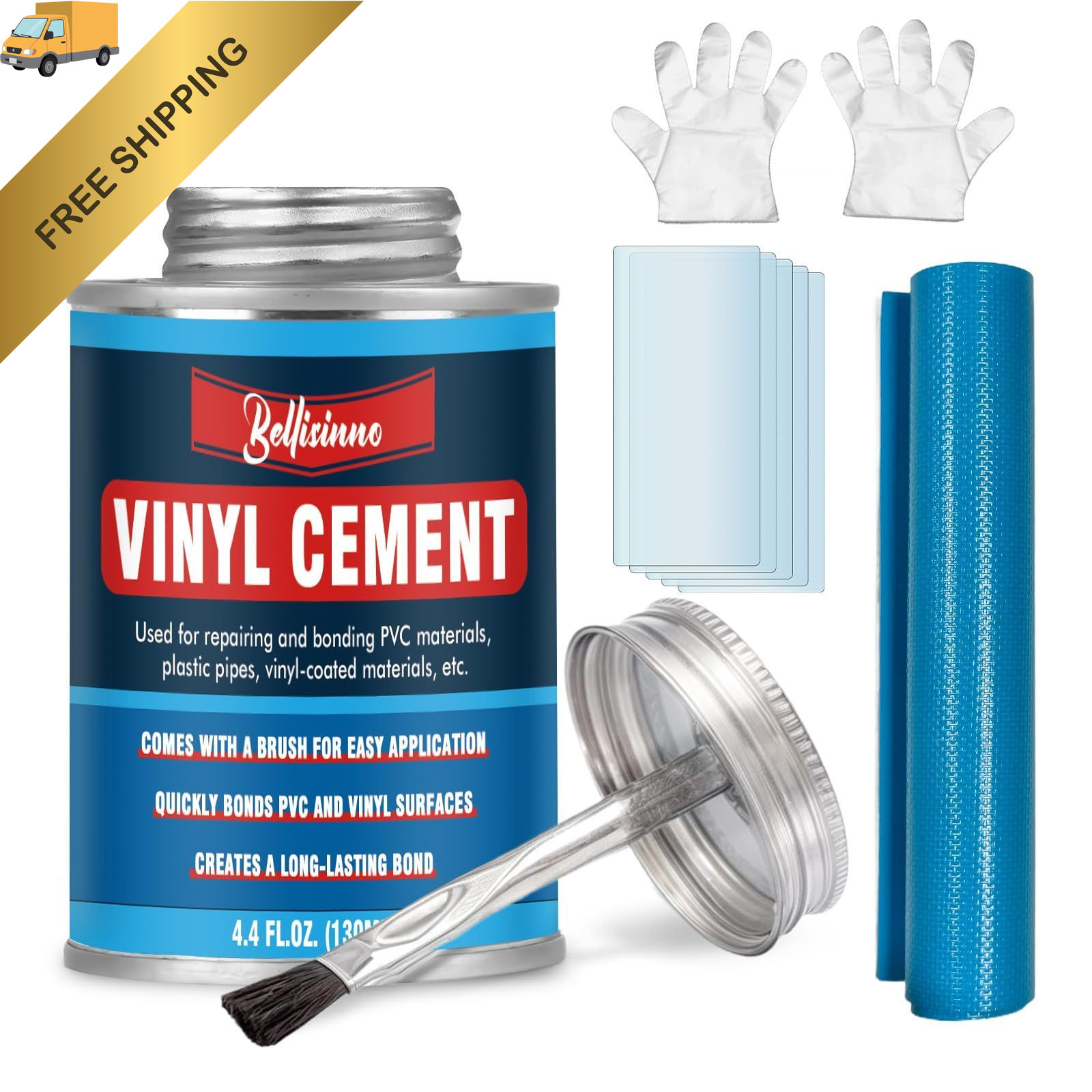 Vinyl Cement, Glue for Inflatables, Waterproof Adhesive, High Clear 