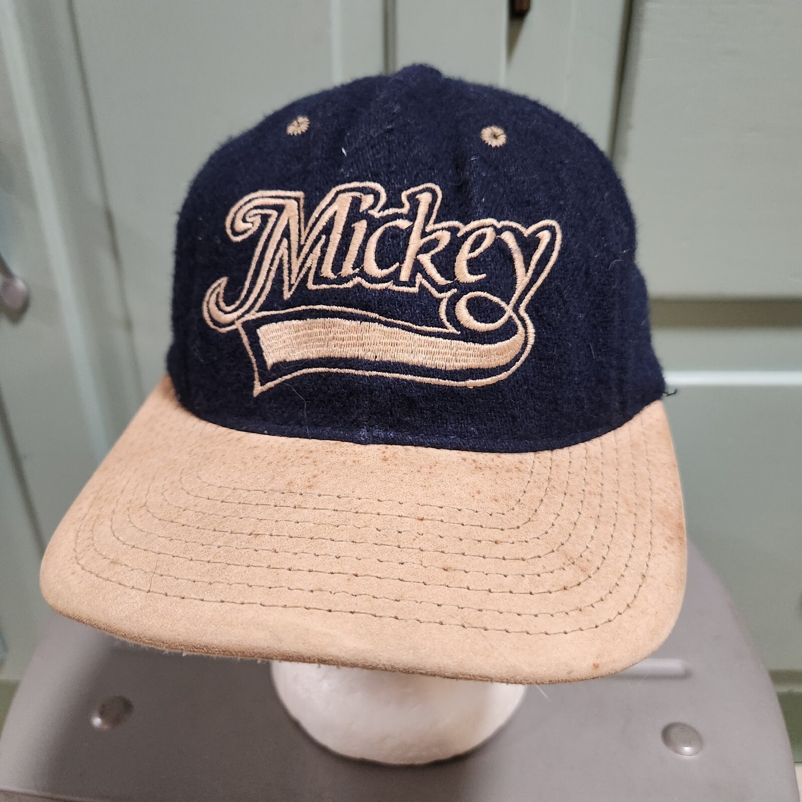 VTG 80s Mickey Mouse Goofy's Hat Co USA Made Wool Walt Disney Snapback Cap