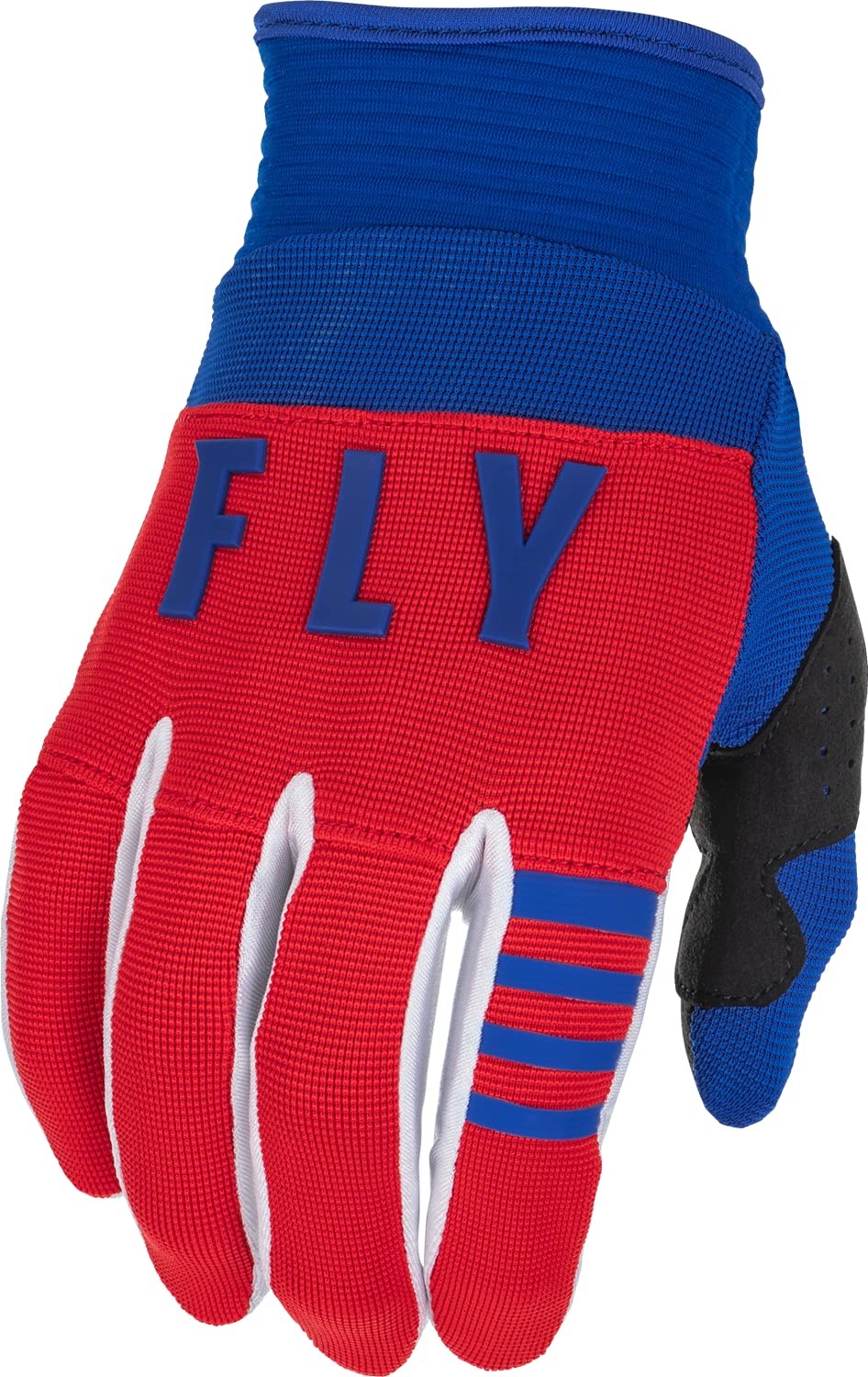Fly Racing 2022 Adult F-16 Gloves (Red/White/Blue, X-Small) Small, Blue/Black 