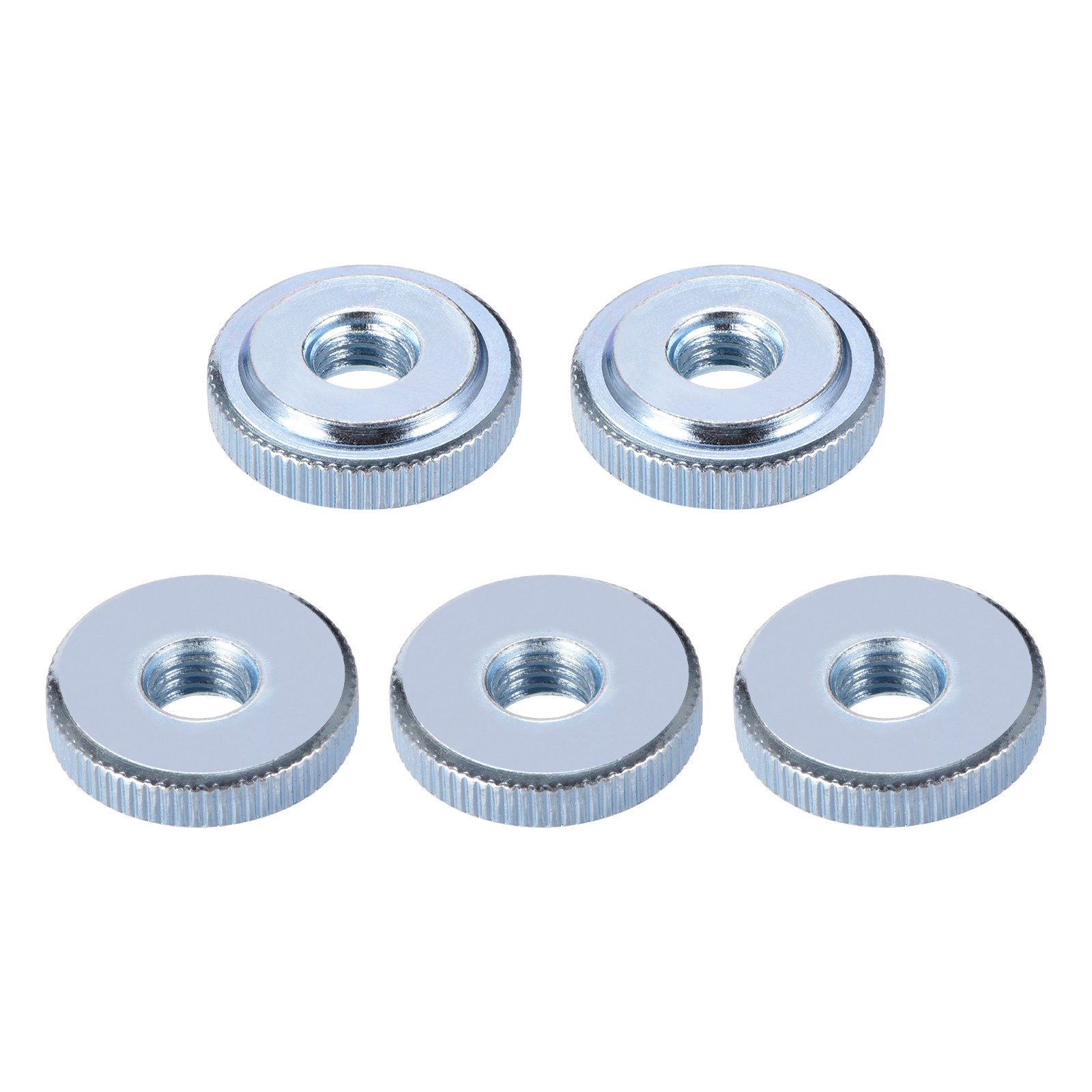 M10x8mm(DxH) Knurled Nuts 5pcs for Furniture Equipment Thumb Screw Fasteners
