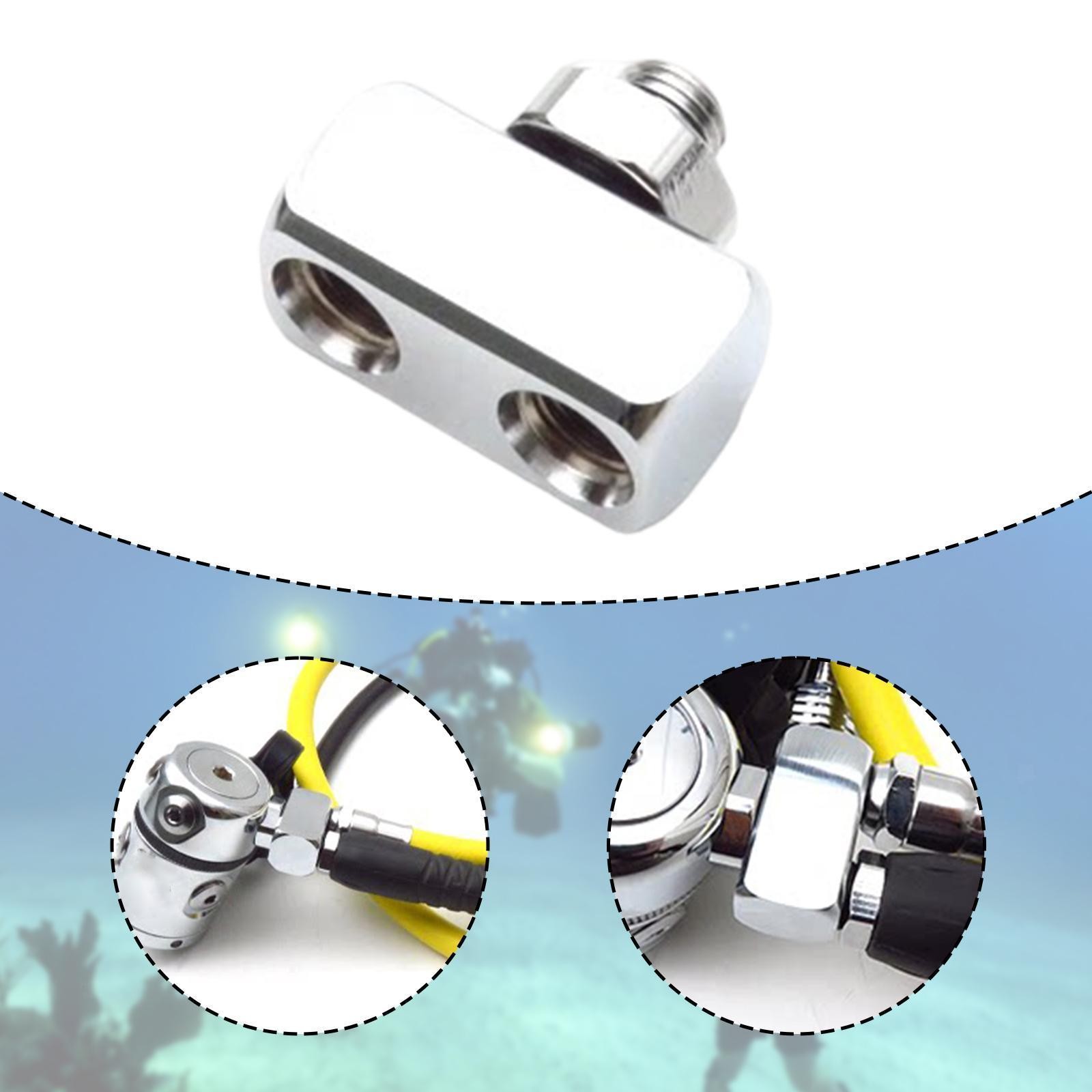 Scuba Diving Dive Regulator Adapter Scuba LP Hose Splitter Replace Water Sports