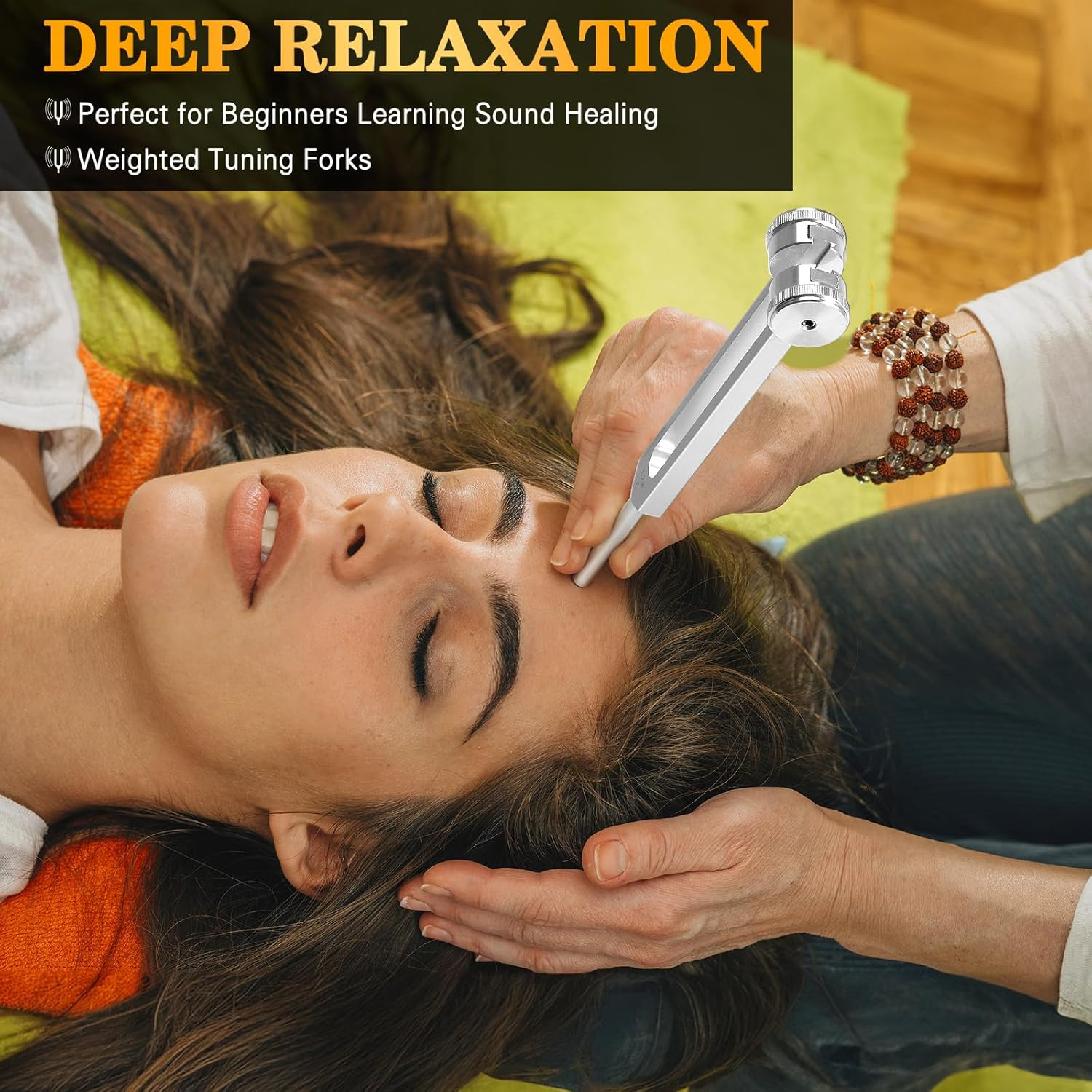 Tuning Fork 128hz with Reflex Hammer for Healing Chakra Set,Healing/Sound The...