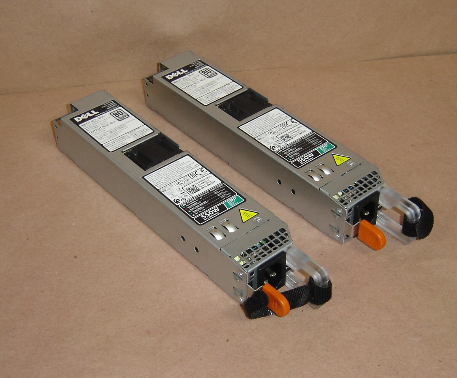 Dell PowerEdge Power Supply  550W  80 Plus Platinum L550E-S1 ~ Lot of 2