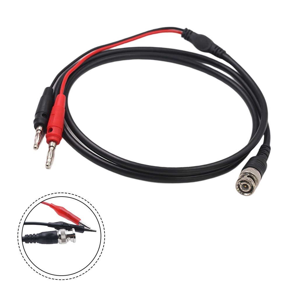 BNC Oscilloscope Probe Cable with Dual Q9 Connection for Signal Testing