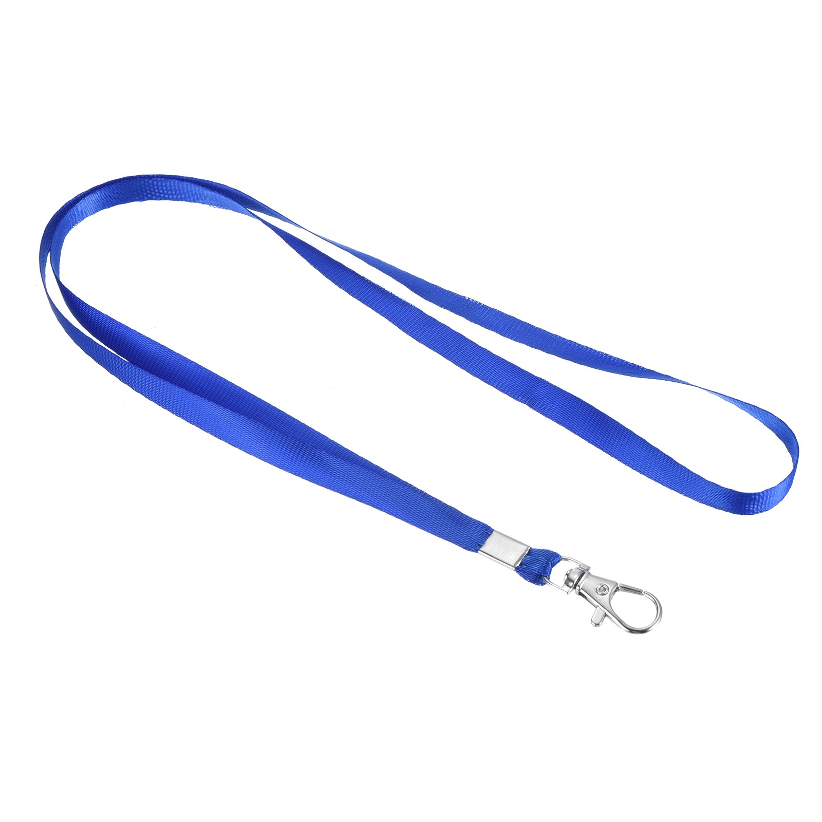 17" Neck Lanyards, 5pcs 0.4" Flat Width Lanyard Strap, Blue