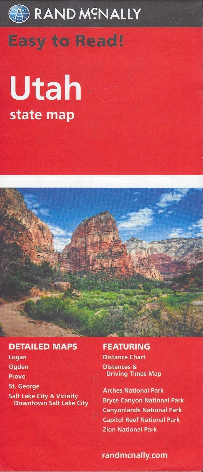State Map of Utah, Easy To Read!, Rand McNally