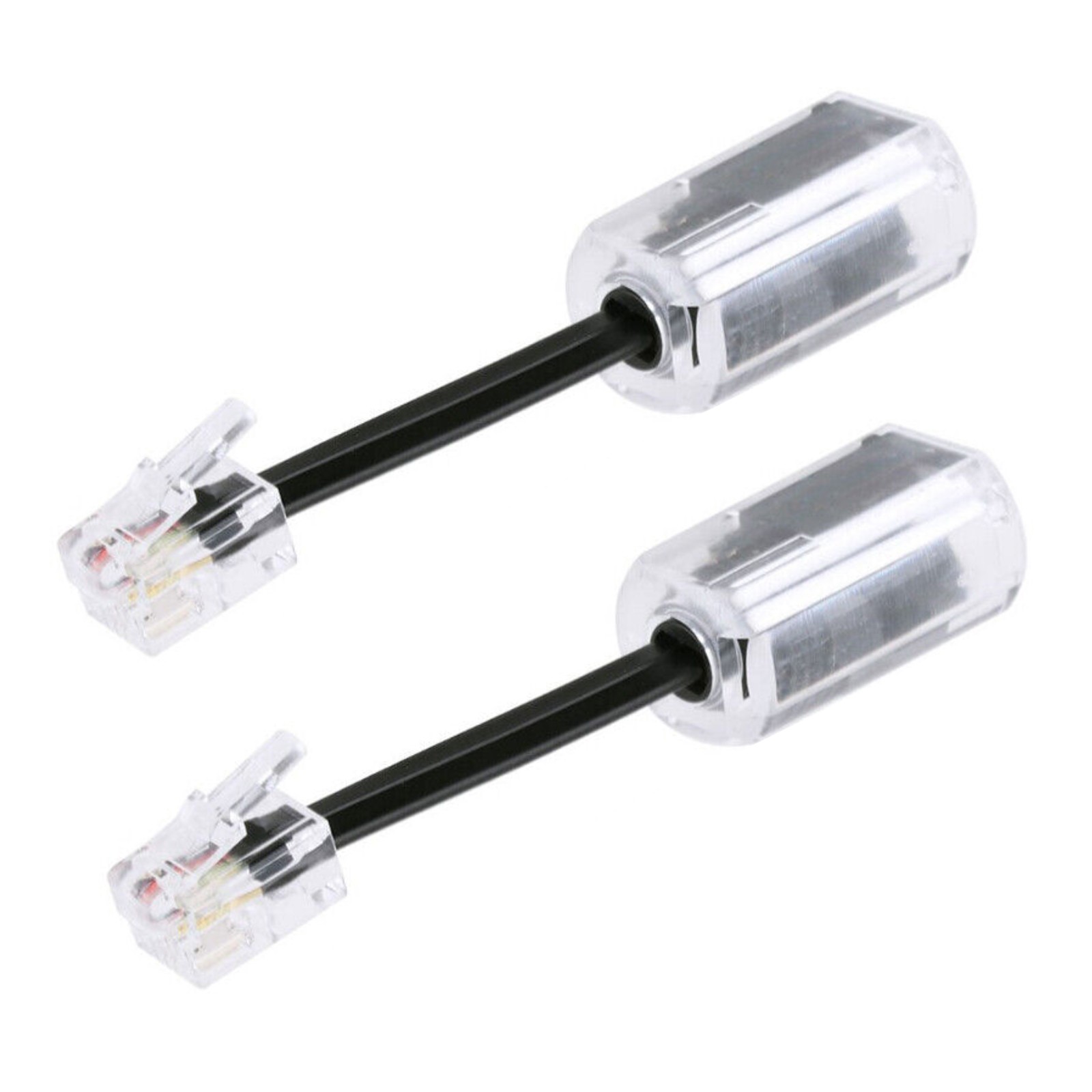 2x 360 Degree Rotating Telephone Cable Detangler Landline Swivel Cord Untangler