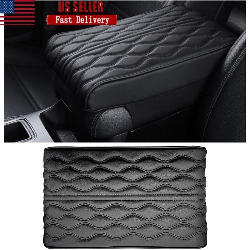 Memory Foam Car Armrest Cushion Cover Non-Slip Durable Soft Pad Protector New
