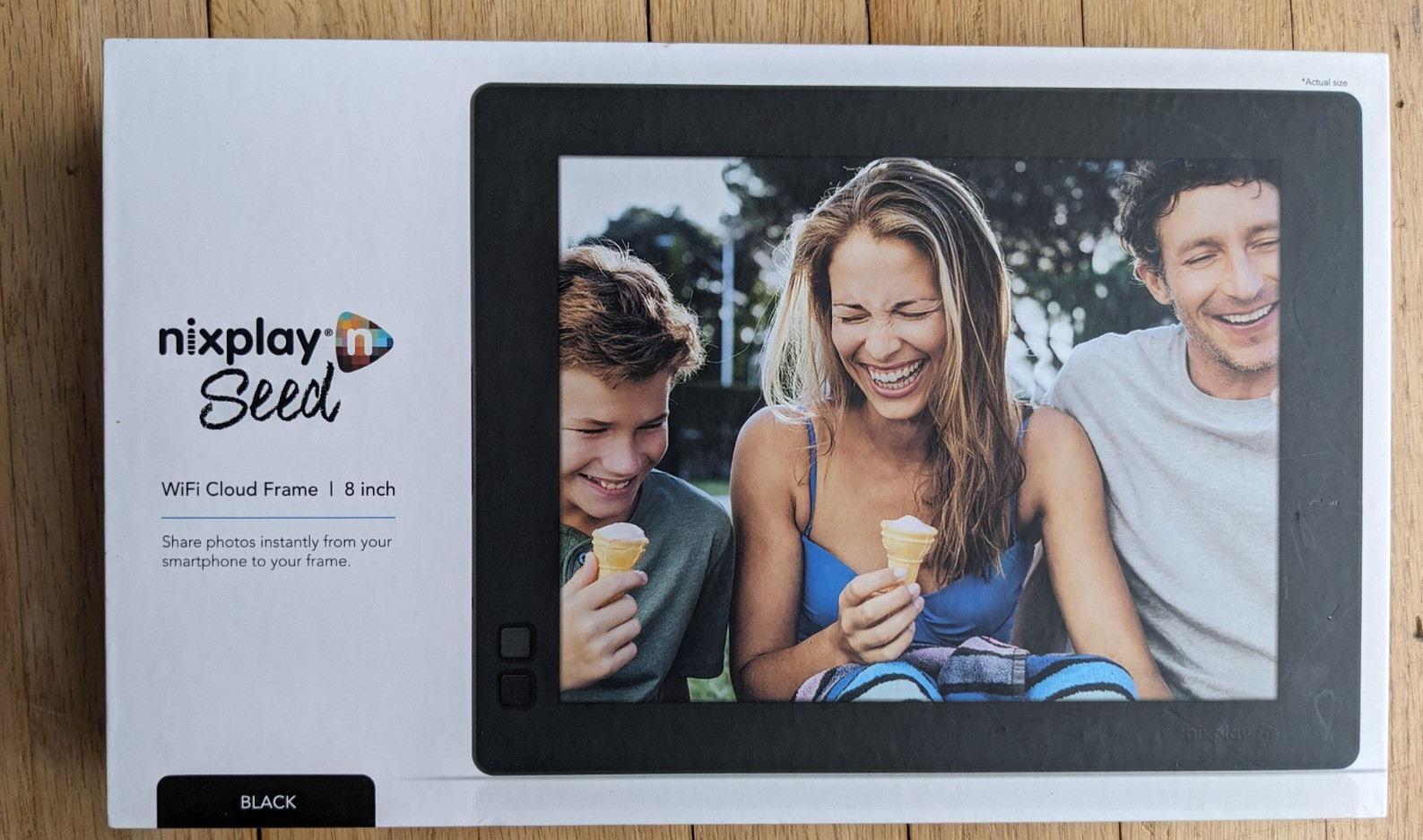 Nixplay Seed 8” Digital Photo Frame Black W08D NEW WiFi Smart Frame - Free Ship