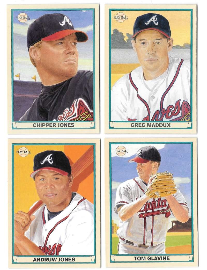 2003 Upper Deck Play Ball (Black Backs) - ATLANTA BRAVES Team Set