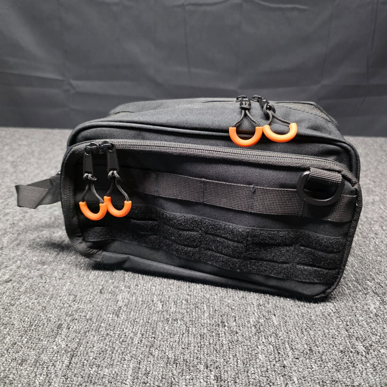 Prokva Tactical Toiletry Travel Bag for Men Dopp Kit Organizer Case Black Orange