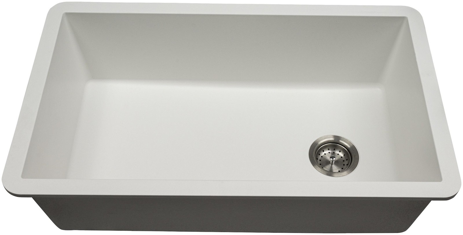 Ackland AKKQS-3119-SB 31-3/4" Undermount Single Basin Quartz - White