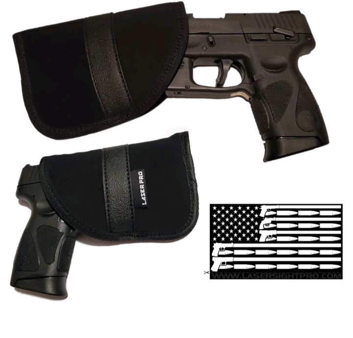 LASER PRO Concealed Carry Pocket Holster, Fits Compact Guns, Pistols & Revolvers
