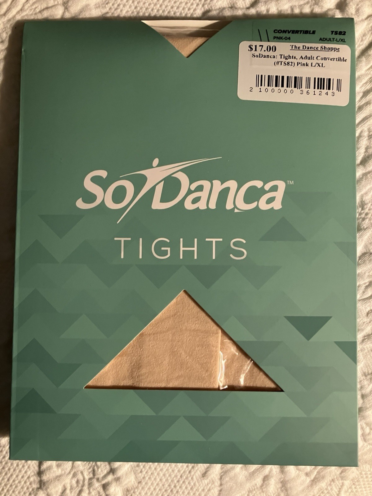 So Danca Tights L/XL 2 Pairs Pink Black NEW