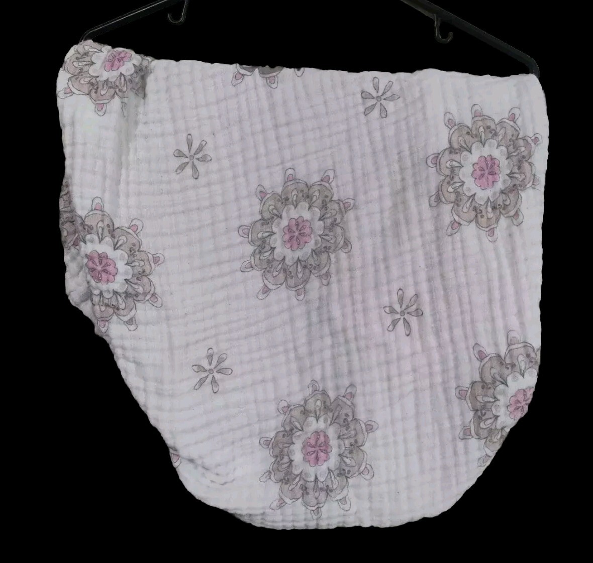 Changing Pad Cover Aden + Anais 100% Cotton Pink White Floral Muslin Style